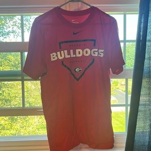 University of Georgia Bulldogs baseball shirt dri-fit Nike